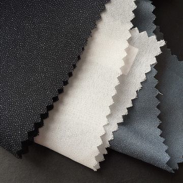 熱溶性粘着粘着 灰色の円形トリコット編み物で作業を完了します