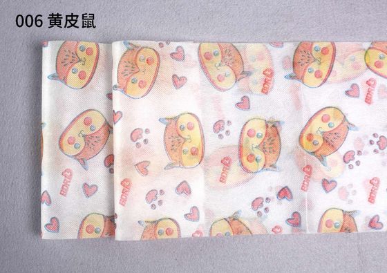 持続可能なパッケージング ソリューション 100% ポリプロピレンで印刷された色とりどりのノンウェブンロール